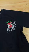 C2456 ALL S. ÖN/ARKA ELMA BASKILI SİYAH T-SHIRT