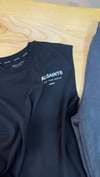 C2458 ALL S. ÖN/ARKA BASKILI SİYAH KOLSUZ T-SHIRT