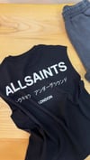 C2458 ALL S. ÖN/ARKA BASKILI SİYAH KOLSUZ T-SHIRT