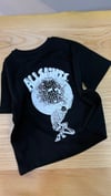 C2459 ALL S. ÖN/ARKA DİSKO TOPU BASKILI SİYAH T-SHIRT