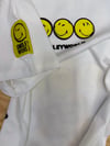 C2470 SMLY ÖN/ARKA BASKILI BEYAZ T-SHIRT