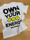 C2470 SMLY ÖN/ARKA BASKILI BEYAZ T-SHIRT