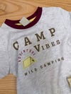 C2477 CAMP BASKILI GRİ T-SHIRT