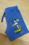 C2492 SONIC BASKILI MAVİ ŞORT