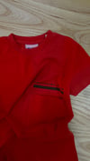 C2502 S&S CEPLİ KIRMIZI T-SHIRT