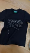 C2503 S&S NAKIŞ DETAYLI SİYAH T-SHIRT