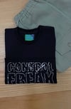 C2503 S&S NAKIŞ DETAYLI SİYAH T-SHIRT
