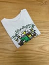 C2539 DİNO BASKILI BEYAZ UZUN KOL T-SHIRT