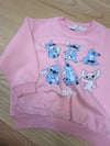 C2543 STITCH BASKILI PEMBE SWEAT