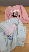 C2549 MİNNİE BASKILI PEMBE SWEAT