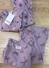 C2560 DESENLİ PEMBE FİTİLLİ TAYTLI TAKIM