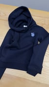 C2561 KAPÜŞONLU BASKILI LACİVERT SWEAT