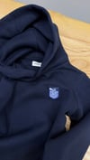 C2561 KAPÜŞONLU BASKILI LACİVERT SWEAT