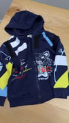 C2571 KNZ KAPÜŞONLU BASKI/NAKIŞLI LACİVERT HIRKA