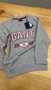 C2574 BİSİKLET YAKA KIRMIZI NAKIŞLI GRİ SWEAT 