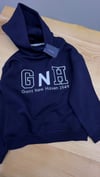 C2575 BEYAZ NAKIŞLI KAPÜŞONLU LACİVERT SWEAT