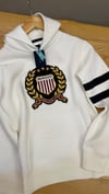 C2581 NAKIŞ DETAYLI KAPÜŞONLU EKRU SWEAT