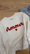 C2799 AMOUR NAKIŞLI KREM SWEAT