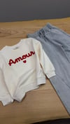 C2799 AMOUR NAKIŞLI KREM SWEAT