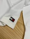 C2804 TM ÖN/ARKA BASKILI BEYAZ UZUN KOL T-SHIRT