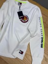 C2804 TM ÖN/ARKA BASKILI BEYAZ UZUN KOL T-SHIRT