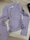 C2806 H.M ÇİÇEK DESENLİ UZUN KOL PEMBE BODY