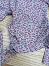 C2806 H.M ÇİÇEK DESENLİ UZUN KOL PEMBE BODY
