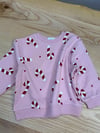 C2812 H.M BASTON ŞEKER DESENLİ PEMBE SWEAT