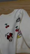 C2823 DİSNEY BASKILI KREM SWEAT