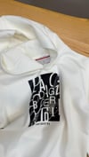 C2825 PACIOTTI BASKILI KAPÜŞONLU KREM SWEAT