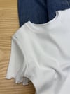 C2833 KISA KOL FİTİLLİ BEYAZ CROP
