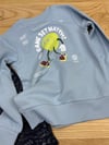 C2835 J&J SIRT BASKILI MAVİ SWEAT