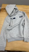 C2843 AUTO ÖN/ARKA BASKILI GRİ KAPÜŞONLU SWEAT