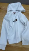C2847 N.F KAPÜŞONLU BASKILI BEYAZ UNISEX ÇOCUK SWEAT