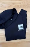 C2848 N.F ÖN/ARKA BASKILI KAPÜŞONLU UNISEX ÇOCUK SİYAH SWEAT
