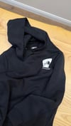 C2848 N.F ÖN/ARKA BASKILI KAPÜŞONLU UNISEX ÇOCUK SİYAH SWEAT