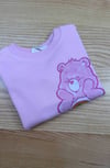 C2851 H.M AYICIK BASKILI PEMBE SWEAT