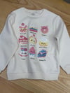 C2874 BASKILI PAYETLİ KREM SWEAT