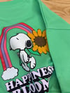 C2875 SNOOPY ÖN/ARKA BASKILI YEŞİL SWEAT