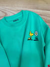 C2875 SNOOPY ÖN/ARKA BASKILI YEŞİL SWEAT