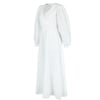 K1159 MAXI BOY BEYAZ ELBİSE