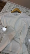 K2038 LSS EKRU PAMUKLU T-SHIRT