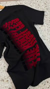 K2395 T.KPLS PAMUKLU KADİFE BASKILI SİYAH T-SHIRT