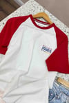 K2705 TH KIRMIZI REGLAN KOL DETAYLI T-SHIRT