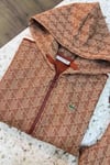 K2823 ÖZEL SERİ KAPÜŞONLU FERMUARLI KİREMİT SWEAT
