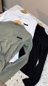 K2890 E.A DİK YAKA SLİKON ARMALI UZUN KOL T-SHIRT