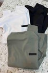 K2890 E.A DİK YAKA SLİKON ARMALI UZUN KOL T-SHIRT