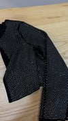K3108 TAŞ BASKILI SİYAH TRİKO HIRKA
