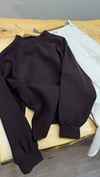 K3181 OP.US DİK YAKA ACI KAHVE YUMOŞ SWEAT