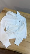 K3245 CK KAPÜŞONLU BEYAZ SWEAT